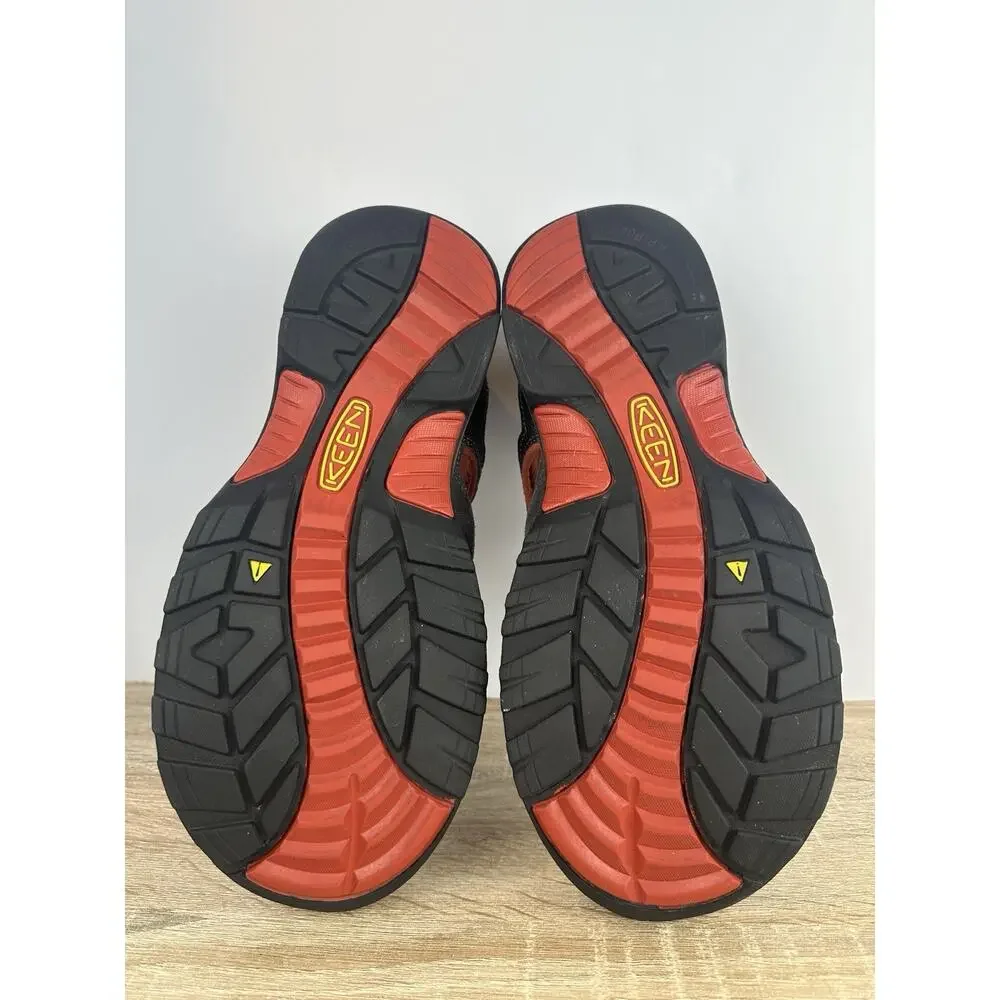KEEN Men’s Waterproof Hiking Sandals Black Red US 11.5 EU 45 American Built